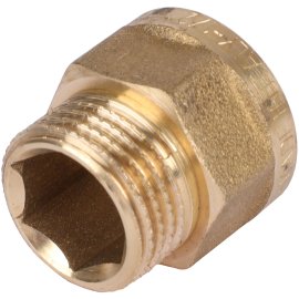 Удлинитель TIEMME НВ 1/2х15 мм для стальных труб резьбовой, 1500183