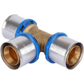 Тройник равнопроходный APE 32х32х32 для металлопластиковых труб прессовой, ARL2200444