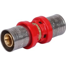 Муфта TIEMME 16x16 для металлопластиковых труб прессовой, 1650016