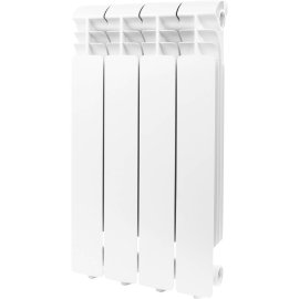 Радиатор алюминиевый Global ISEO 500 4 секции боковое подключение (белый RAL 9010), IS05001004