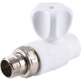 Кран шаровой разборный Kalde прямой с накидной гайкой 20х1/2, 3242-vlr-200b00