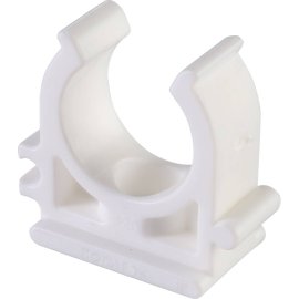 Крепление Политэк d=20 для полипропиленовых труб под сварку (цвет белый), 9000000020
