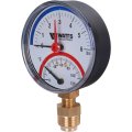 Термоманометр радиальный WATTS 80 мм 1/2 давление 6 бар