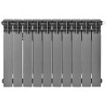 Радиатор биметаллический нижнее правое подключение STOUT TITAN VENTIL 500 10 секций (графит RAL 7024), SRB-3320-050010 7024