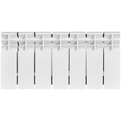 Радиатор биметаллический STOUT TITAN 200 7 секций боковое подключение (белый RAL 9016)