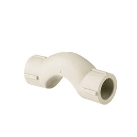 Обводное колено с муфтой короткое PPR 32,  серый, РТП