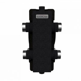 Гидравлический разделитель GIDRUSS GR-80-32.EPP (до 80 кВт, G 1, корпус 80х80х3 ст. 09Г2С, EPP-термоизоляция)