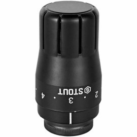 Головка термостатическая STOUT Design черная, жидкостная M30x1,5, SHTD-0002-003015B