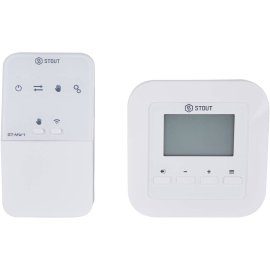 Беспроводной комнатный двухпозиционный регулятор STOUT ST-295v2, белый, STE-0101-029521