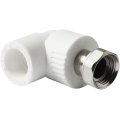 Угольник Pro Aqua d=32-1.1/4 PP-R с накидной гайкой Белый, PA29219