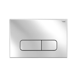 Панель смыва РЕХАУ NOVA ELLIPSE 001 с овальными клавишами, пластик, хром, глянцевый, 19102111001