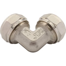 Угольник TIEMME 90° (26х3.0) для металлопластиковых труб винтовой, 1600019