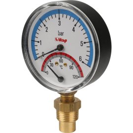 Термоманометр ITAP 484 боковое подключение 1/2