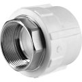 Муфта комбинированная Политэк 32x1 под шестигранник внутр. резьба для полипропиленовых труб под сварку (цвет белый)