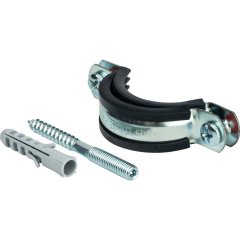 Комплект STOUT хомут+шпилька шуруп +дюбель пластиковый 1 1/2 (47-52), SAC-0020-100112