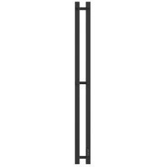 Полотенцесушитель STOUT электрический ROCK quadro 120*08 Черный матовый 2 опоры, SHQ-R2Q0-012008