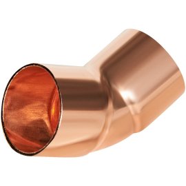 Отвод JINTIAN 45° ВП-ВП 22 из меди 22 под пайку, JT-1504122
