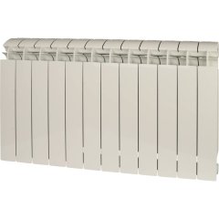 Радиатор биметаллический Global STYLE PLUS 500 12 секций боковое подключение (белый RAL 9010)