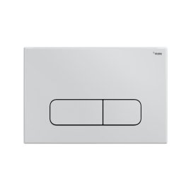 Панель смыва РЕХАУ NOVA ELLIPSE 001 с овальными клавишами, пластик, белый, глянцевый, 19102101001