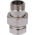 Разъемное соединение STOUT американка ВН 3/4 никелированное, уплотнение под гайкой по плоскости, SFT-0045-000034