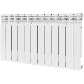 Радиатор биметаллический ROMMER Profi BM 500 12 секции боковое подключение (BI500-80-80-150) (RAL9016)