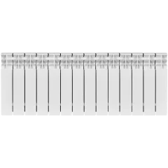 Радиатор биметаллический STOUT TITAN 350 14 секций боковое подключение (белый RAL 9016)