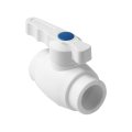 Шаровой кран полнопроходной Pro Aqua d= 20 PP-R Prime Белый