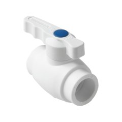 Шаровой кран полнопроходной Pro Aqua d= 20 PP-R Prime Белый