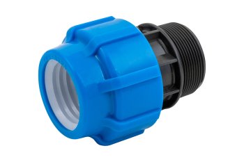 50030250 Политэк Муфта ПНД переходная с наружной резьбой 50 х 2 ТПК-АКВА