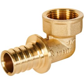 Угольник-переходник с внутренней резьбой ROMMER 25xG 3/4 для труб из сшитого полиэтилена аксиальный, RFA-0006-002534