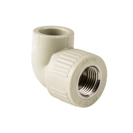 Угольник комбинированный PPR внутренняя резьба 32х 3/4,  серый, РТП