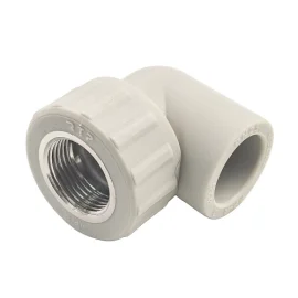 Угольник комбинированный PPR внутренняя резьба 25х 3/4,  серый, РТП