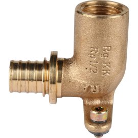 Угольник настенный РЕХАУ RAUTITAN с длинным нарезным патрубком 20-R 1/2 для PEX труб аксиальный, 14563631001