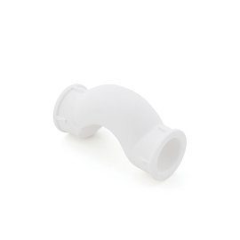 Обводное колено с муфтой короткое PPR 32,  белый, РТП