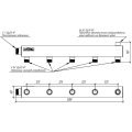 Распределительный коллектор GIDRUSS DMSS-25-20x5 (нерж., магистральное подкл. G 1, 5 контуров G, воздухоотвод. Rp )