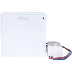 Беспроводной комнатный терморегулятор белый TECH R-8z