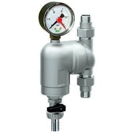 Фильтр с поворотным соединением FAR 1/2 НР-НР, сетка 100 мкм с манометром
