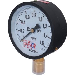 РОСМА Манометр стандартный 100 мм 150 градусов 1/2 давление 1.6 МРа ТМ-510Р 00000006833