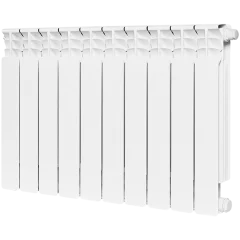 Радиатор биметаллический STOUT Space 500 10 секций нижнее правое подключение RAL9016