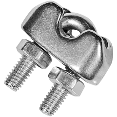 Зажим с двумя гайками из стали А4 3 мм