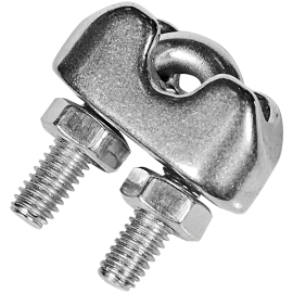 Зажим с двумя гайками из стали А4 3 мм