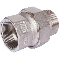 Сгон TIEMME прямой с резиновым кольцом 1 1/2 никелированный, 1500251