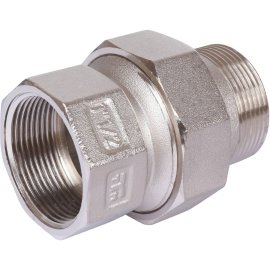 Сгон TIEMME прямой с резиновым кольцом 1 1/2 никелированный, 1500251