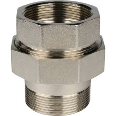 Разъемное соединение STOUT американка ВН никелированное, уплотнение под гайкой 2 o-ring кольцо, SFT-0041-000002
