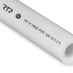 Труба PPR  20х3,4 PN20 белый 2м РТП