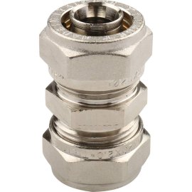 Муфта TIEMME соединительная (20.х2.0) для металлопластиковых труб винтовой, 1600024