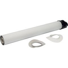 Конденсационный участок STOUT для прохода через стену с манжетами и оголовком 854 мм DN60/100 м/п PP-FE