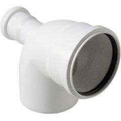 Отвод с выходом фронтальный Pro Aqua Stilte D110x50/87,5 Белый, ST10010587FW