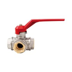 Кран шаровой трехходовой Itap 128 1  тип «L» стандартный проход (рычаг)