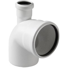 Отвод с выходом прямой Pro Aqua Stilte D110x50/87,5 Белый, ST10010587UW